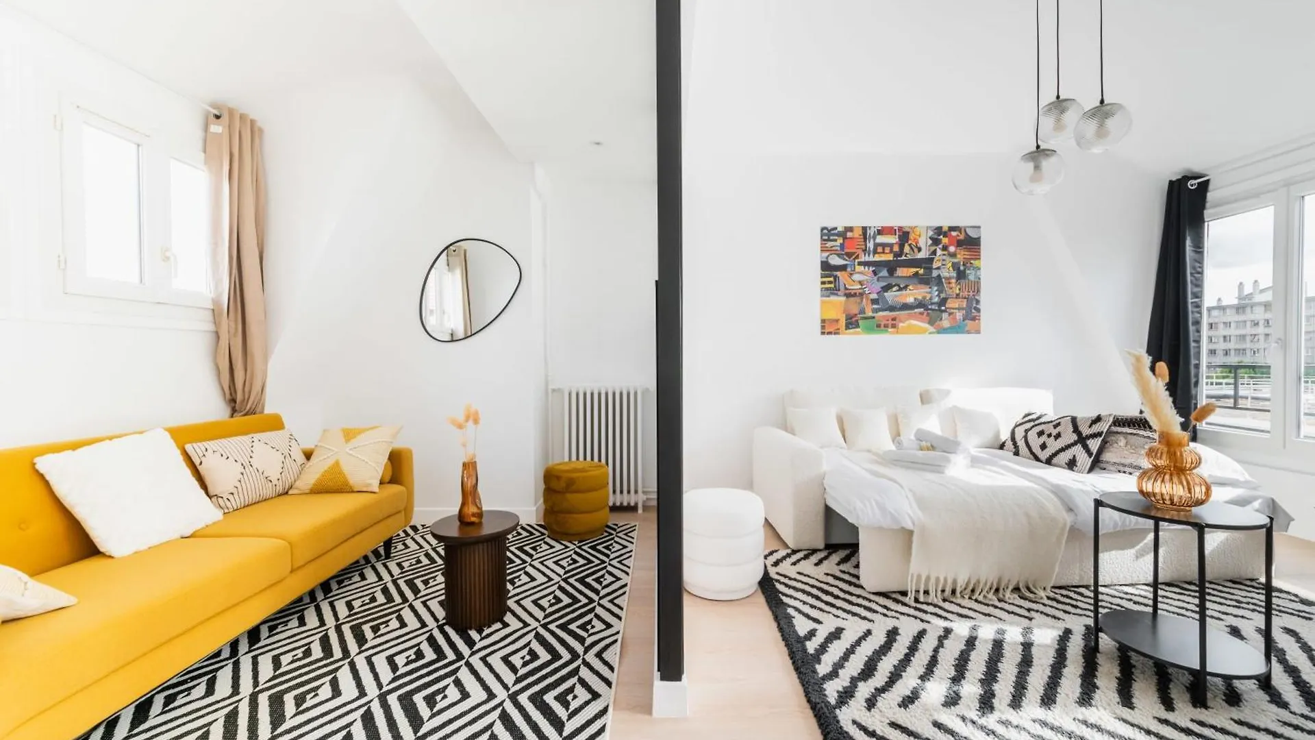 Jolie Studio Loft 35M2 Bien Equipe 4P - Paris 20 Apartment